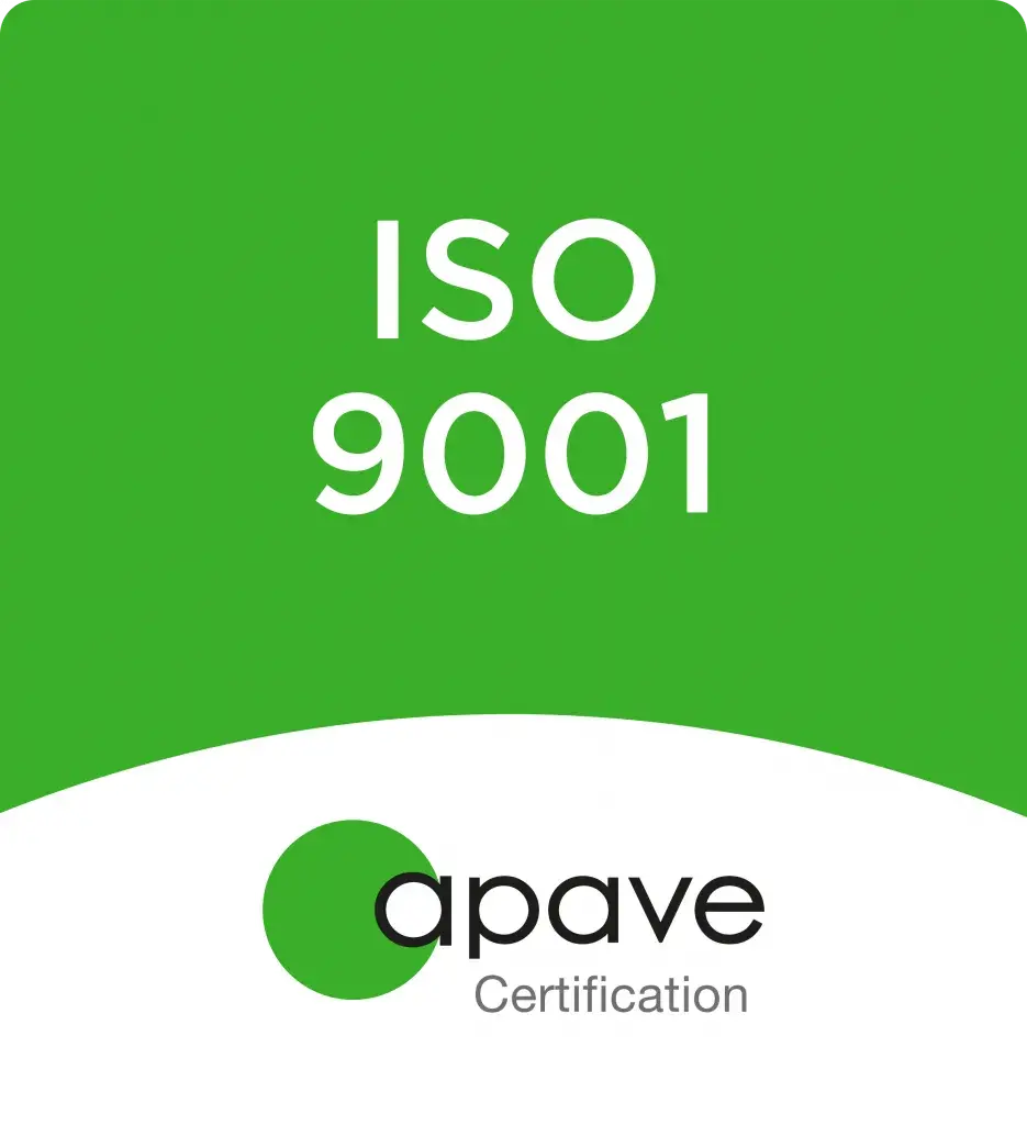 Certification APAVE ISO 9001